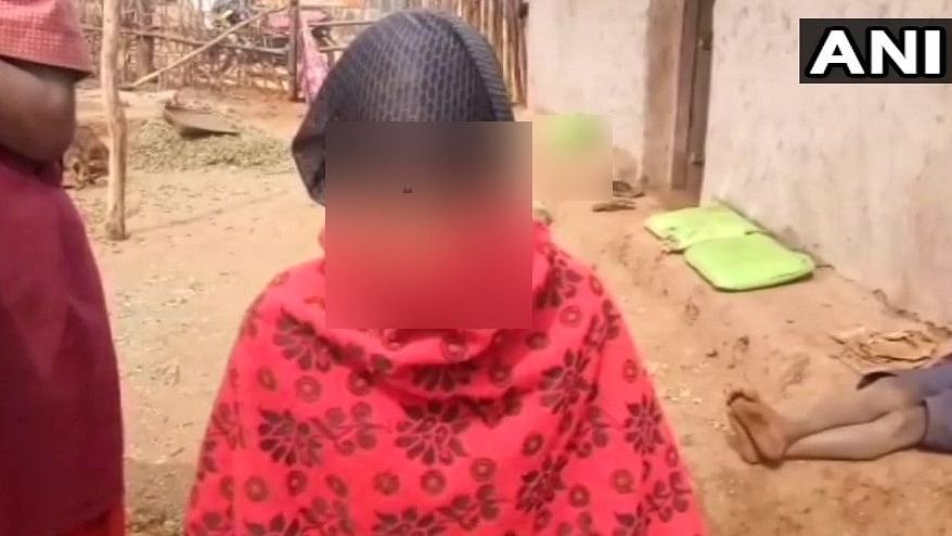 The girl was forced by the villagers to shave her head, in order to be ‘purified’ after she was molested.