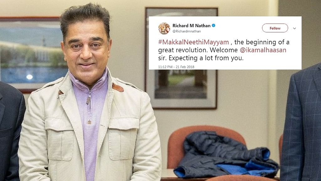 Kamal Haasan’s announcement on Twitter was retweeted over 8,000 times in less than six hours.
