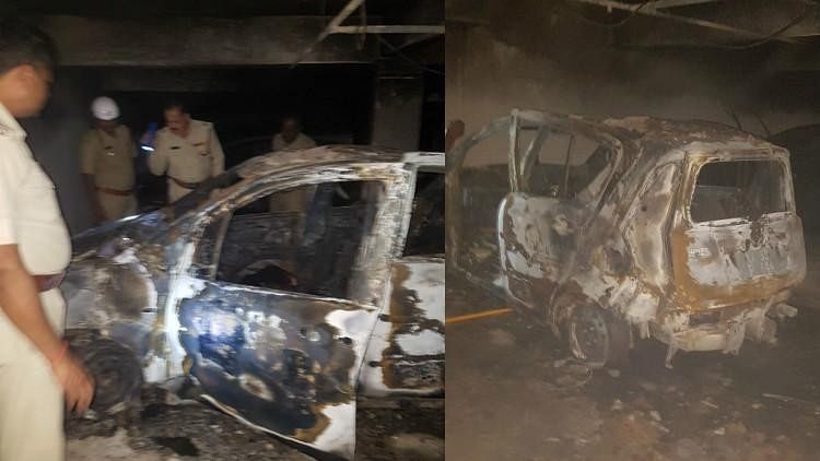 A woman and her four-year-old son died under mysterious circumstances in Bengaluru after their car went up in flames.