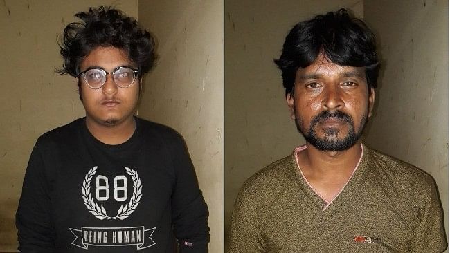 Manager Ayush Gupta (left) and  caretaker Venkatesh (right), along with the restaurant owner, Avinash Gupta, have been booked by the police.