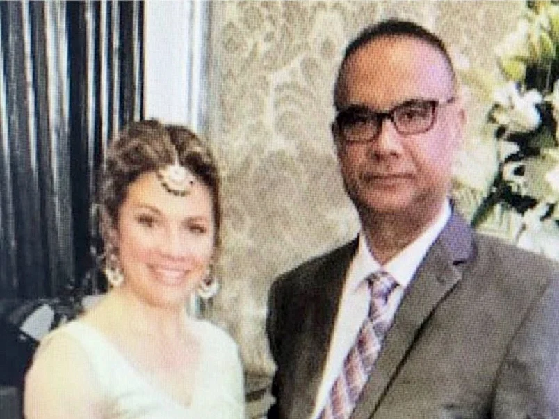 Sophie Trudeau and Jaspal Atwal pictured in Mumbai 20 February.