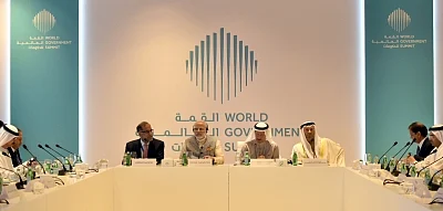Abu Dhabi: Prime Minister Narendra Modi with the business leaders from Gulf Cooperation Council Countries in Abu Dhabi, United Arab Emirates on Feb 11, 2018. 