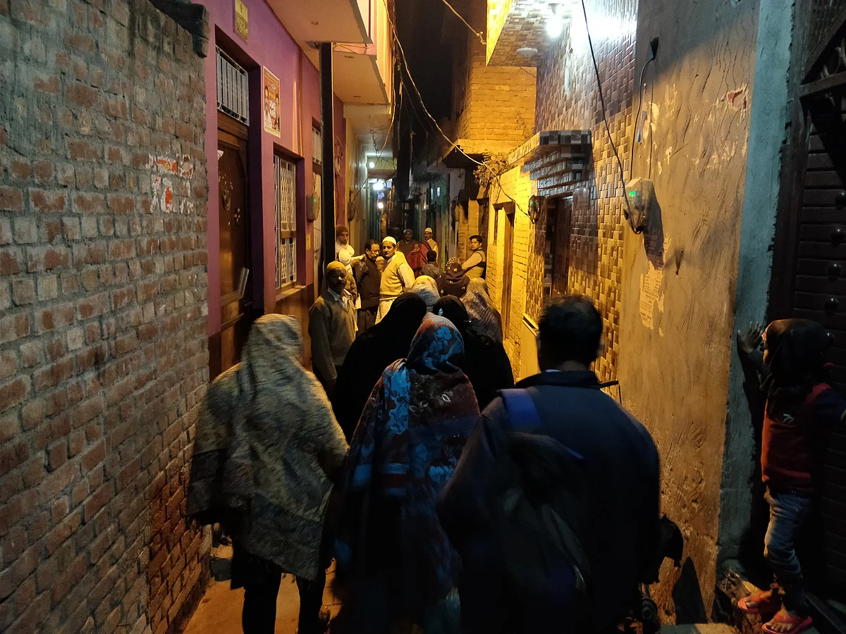 A typical Muslim neighbourhood in Kasganj.