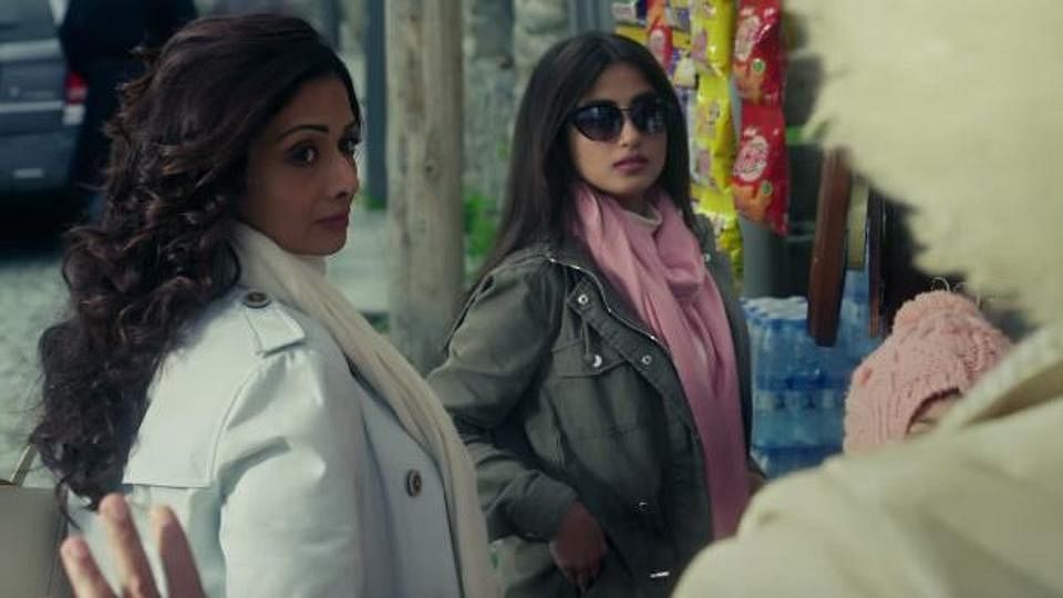 Sajal Ali and the late Sridevi in a still from <i>Mom</i>.&nbsp;