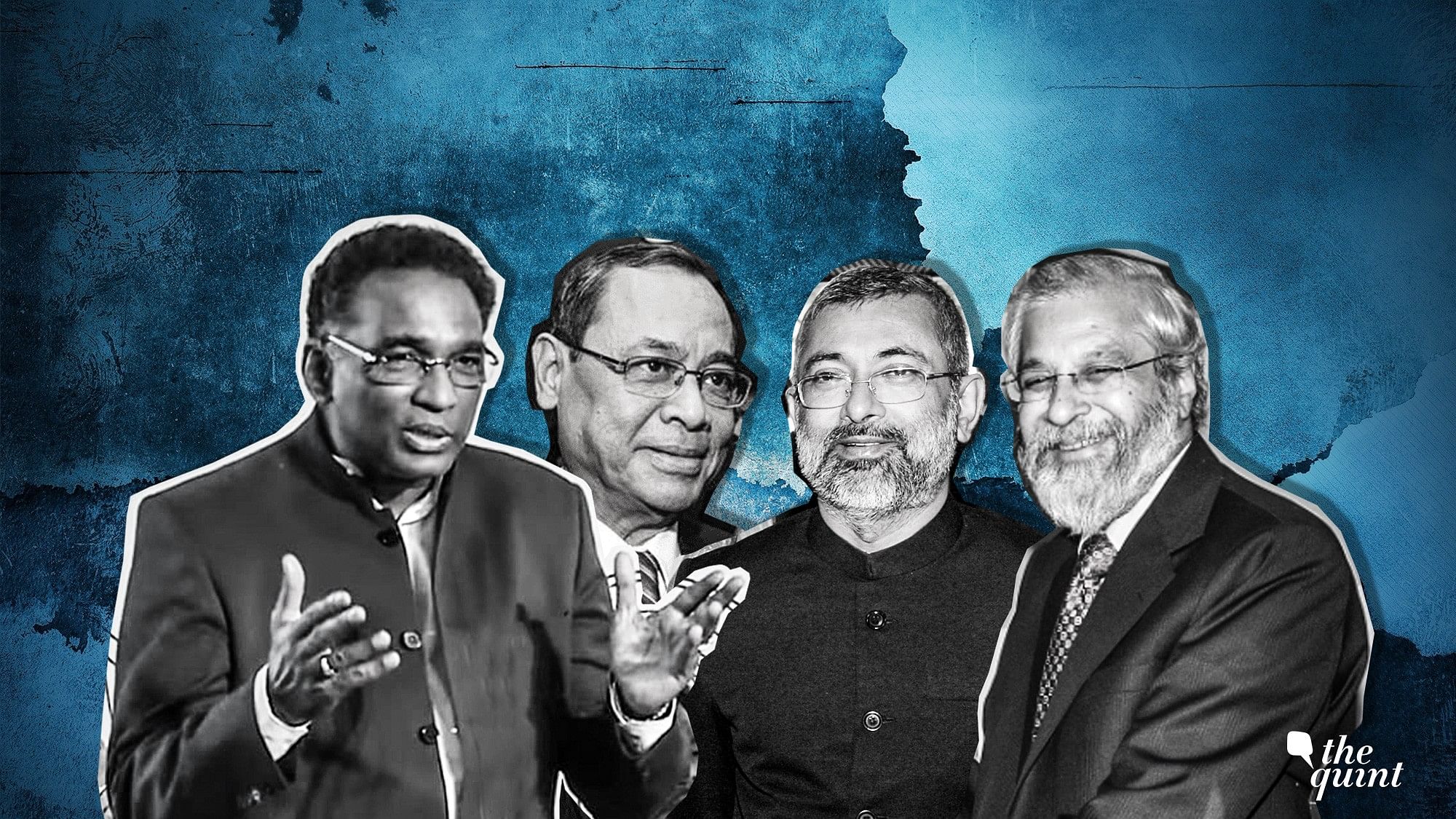 Justices Chelameswar (L), Kurian Joseph (RC) and Madan Lokur (R) will retire in 2018. They are members of the Collegium alongside Justice Ranjan Gogoi (LC), who will be the next CJI.