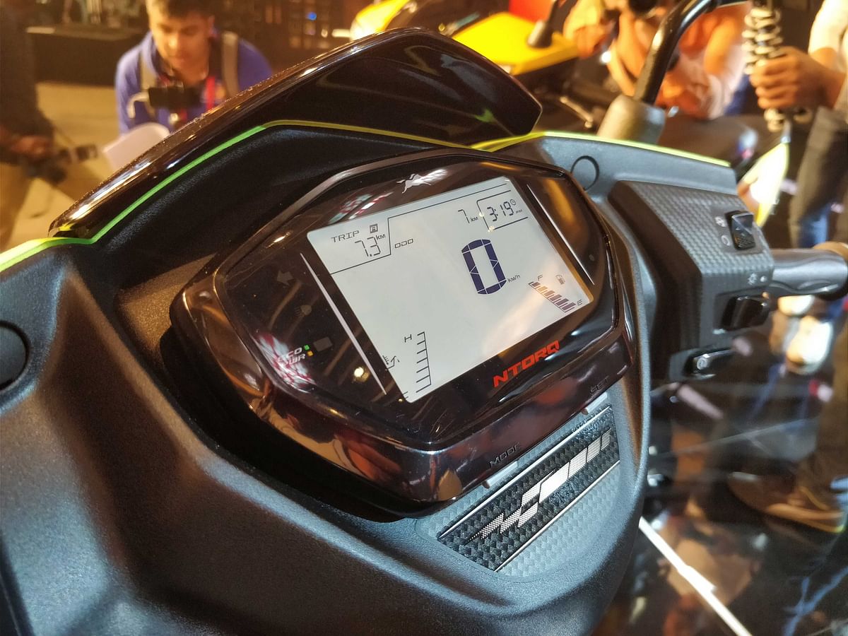 Fully digital instrument cluster in the Ntorq is an India-first offering in this segment