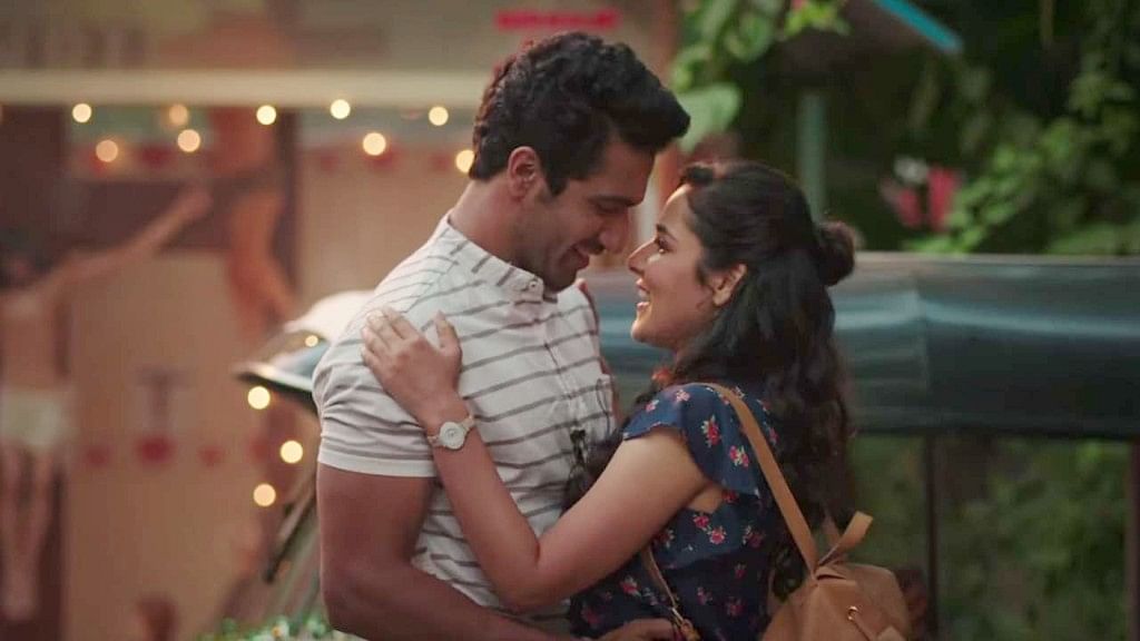 Angira Dhar and Vicky Kaushal in a still from Netflix’s <i>Love Per Square Foot.</i>