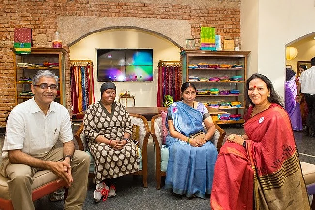 From right: Anju Kadam, Nagarathna Bhat and Pragya Prasun 