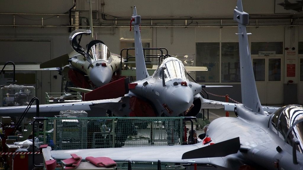 Rafale jet fighters on the assembly line in Dassault Aviation’s factory in Merignac, France. Image used for representational purpose.
