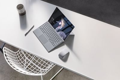Surface Pro notebook that features a high-resolution 12.3-inch "PixelSense" touch display and supports the new Surface Pen 4.