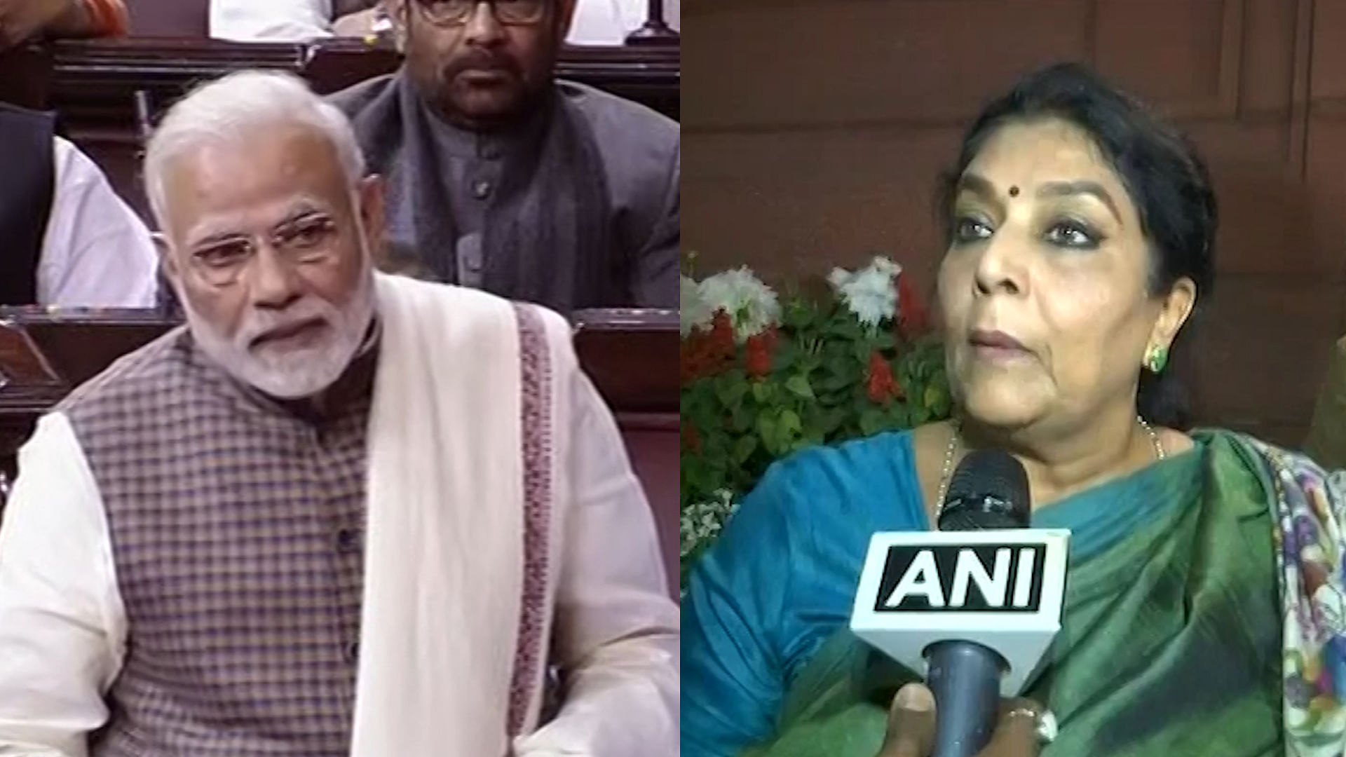 PM Modi derided Renuka Chowdhury’s laughter, comparing her to an unnamed Ramayana character.&nbsp;