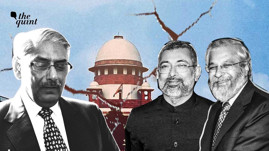 Justice Arun Mishra (left) held a 2014 decision by Justices Kurian Joseph (centre) and Madan Lokur (right) per incuriam, instead of referring the matter to a higher bench.