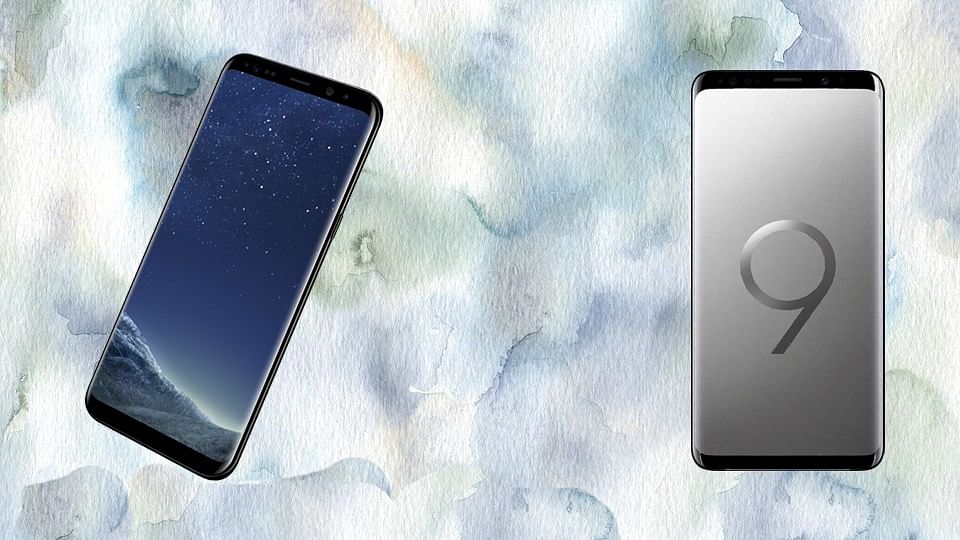 The Samsung Galaxy S8 (left) vs Galaxy S9 (right)