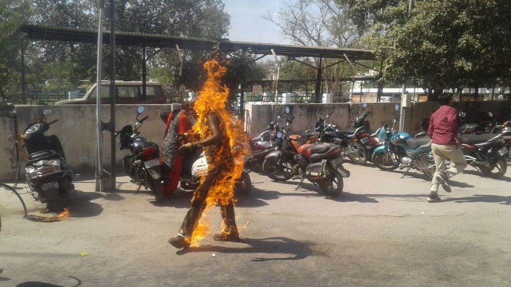 Bhanubhai Vankar immolated himself on Thursday, 15 February, at the Patan Collector’s office.