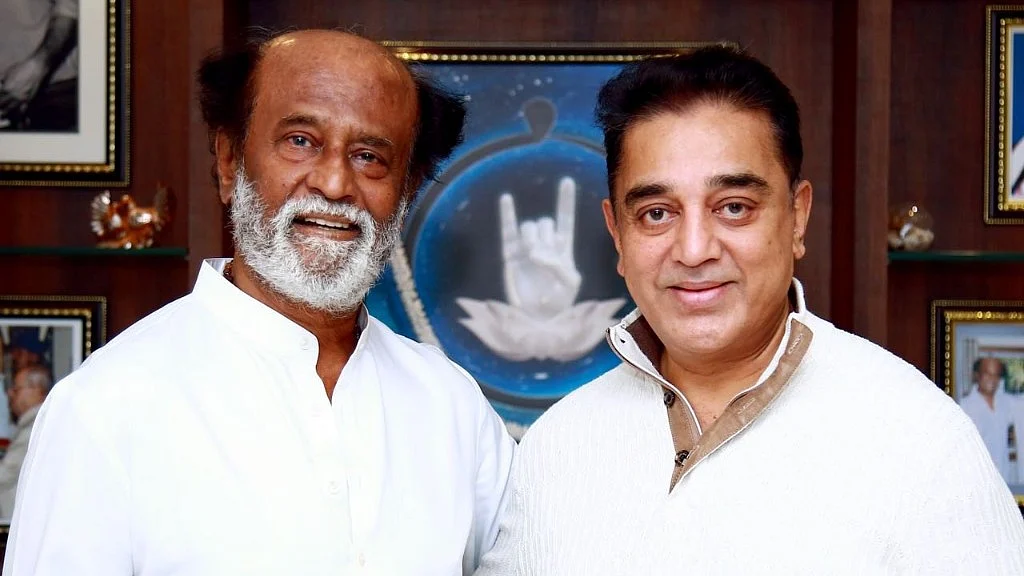 Kamal Haasan met Rajinikanth at his residence.