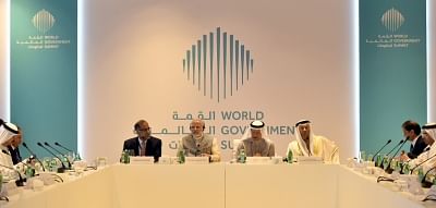 Abu Dhabi: Prime Minister Narendra Modi with the business leaders from Gulf Cooperation Council Countries in Abu Dhabi, United Arab Emirates on Feb 11, 2018. (Photo: IANS/PIB)