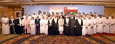 Muscat: Prime Minister Narendra Modi at the Oman-India Business Meet in Muscat, Oman on Feb 12, 2018. (Photo: IANS/PIB)