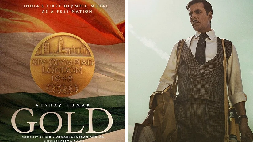 Akshay Kumar in a still from<i>Gold.</i>
