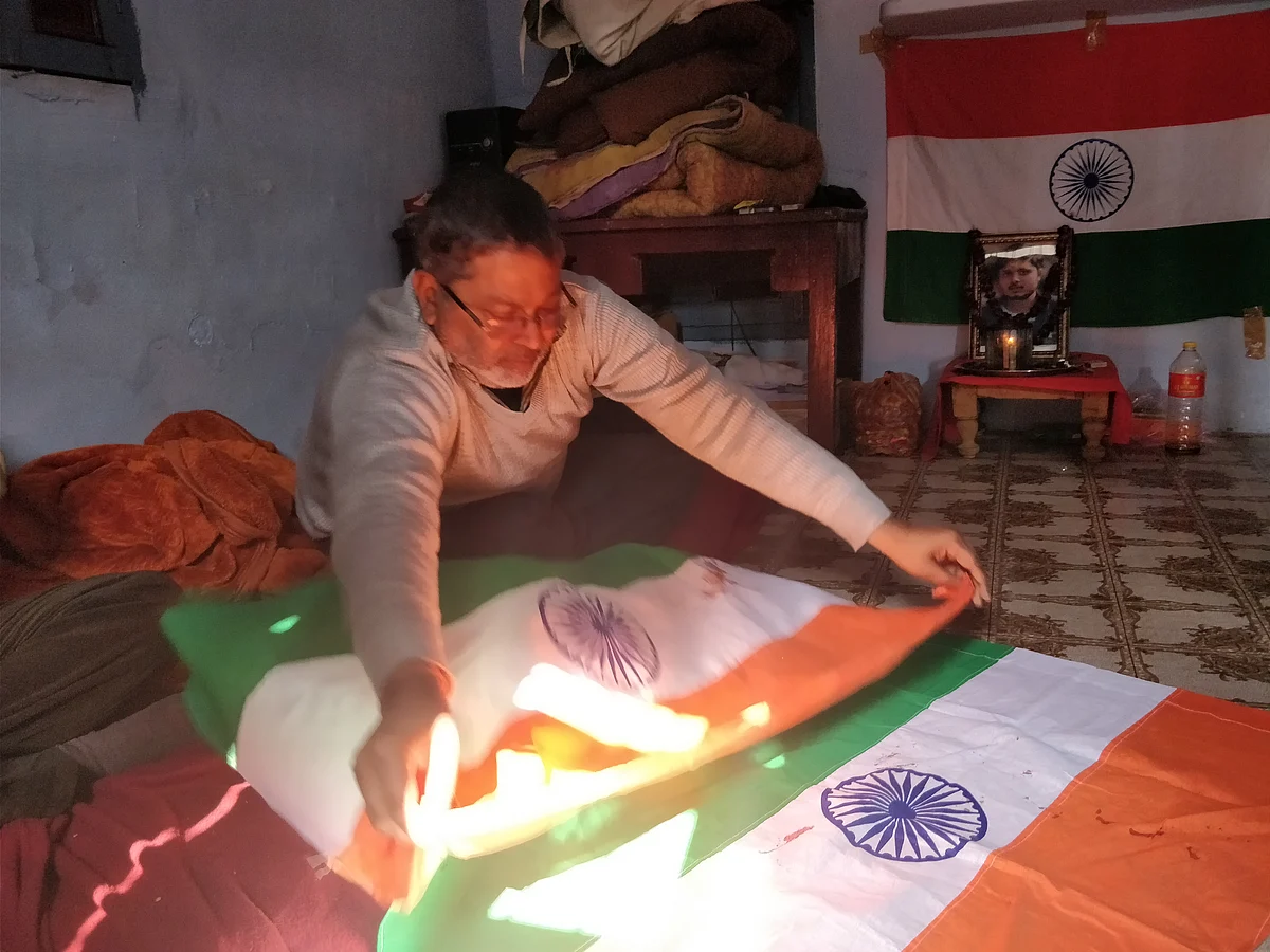 Sushil Gupta, father of Chandan Gupta – the youth who died of a bullet wound during the Kasganj riot on 26 January.