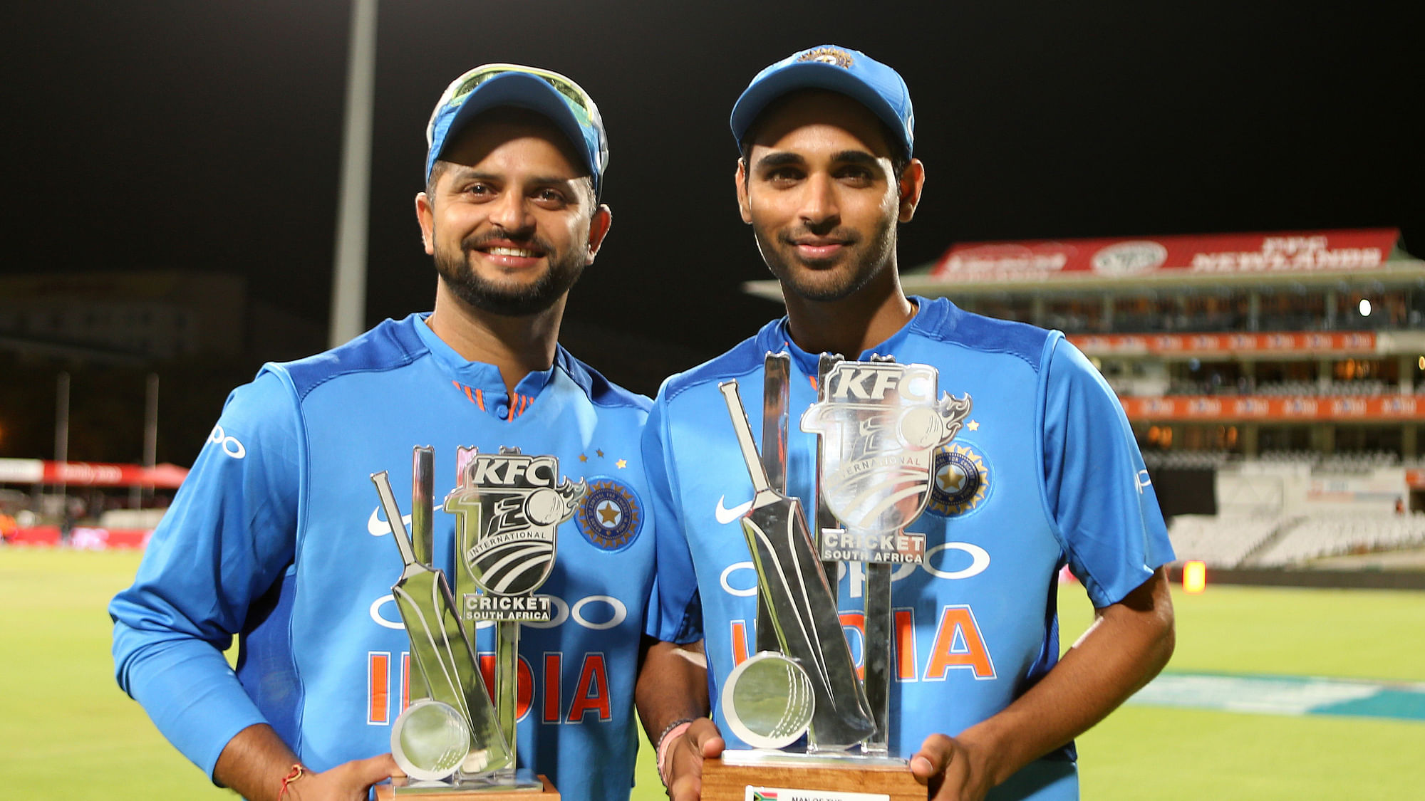 Suresh Raina hit 43 off 27 balls and took one wicket for 27 runs while Bhuvneshwar Kumar took two wickets in the final and third T20I against South Africa in Cape Town.