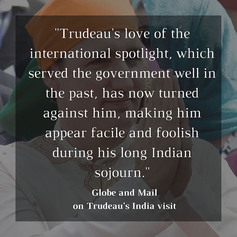 ‘Costly Vacay’, ‘Joke’: Canadian Press on Trudeau’s India Visit