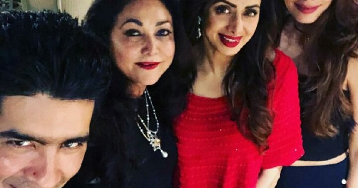 Srk Kjo Amp Sridevi Attend Tina Ambani S B Day Party