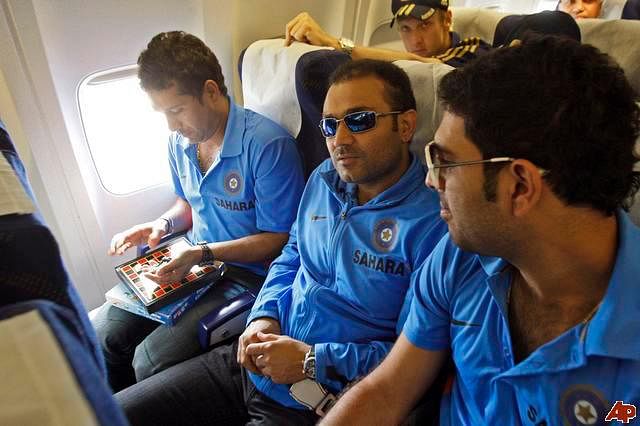 Sachin Tendulkar’s patience was immensely tested on the flight back to Mumbai after the 2003 World Cup final.