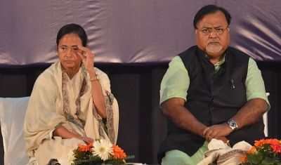 West Bengal Chief Minister Mamata Banerjee and Education Minister Partha Chatterjee. (Photo: IANS)