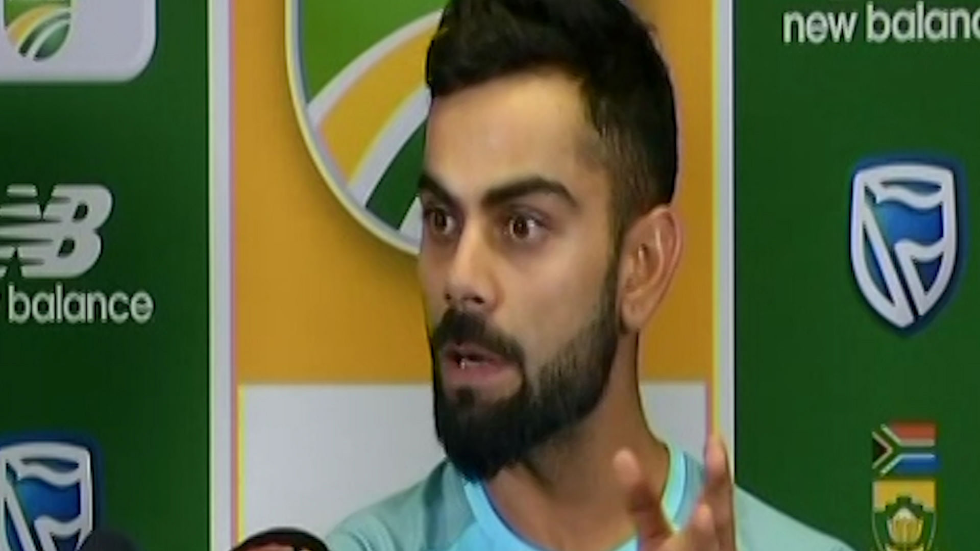 Virat Kohli speaks to the media after India defeated South Africa 5-1 in the ODI series.
