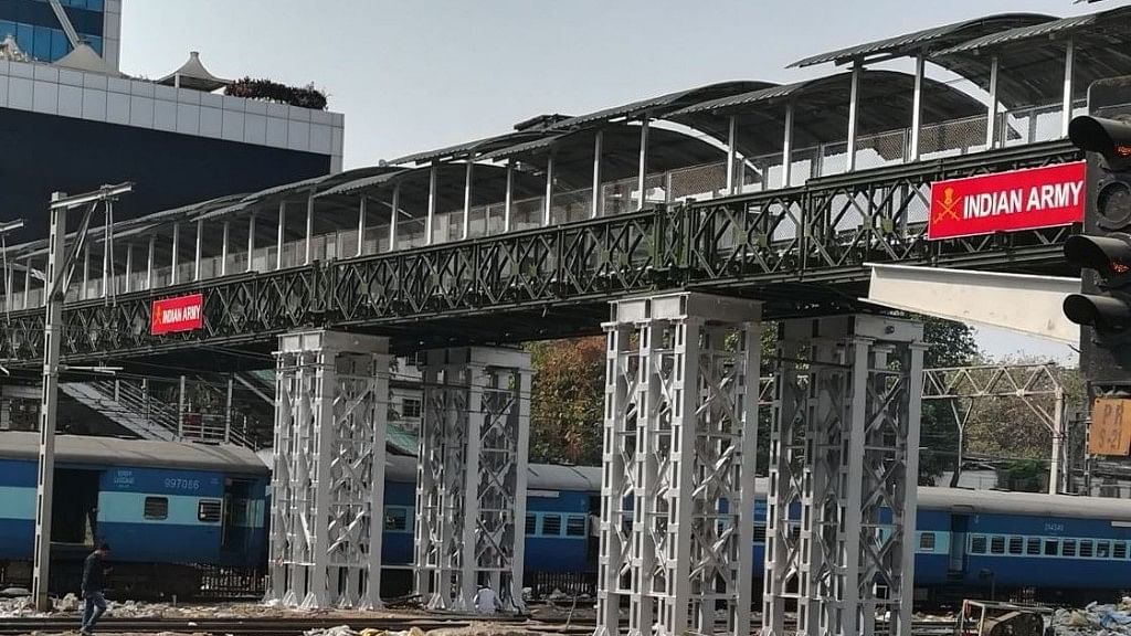 Five months after 23 people died in a stampede at suburban Elphinstone Road railway station, a new foot overbridge (FOB) constructed by the army opened for the public on 27 February.