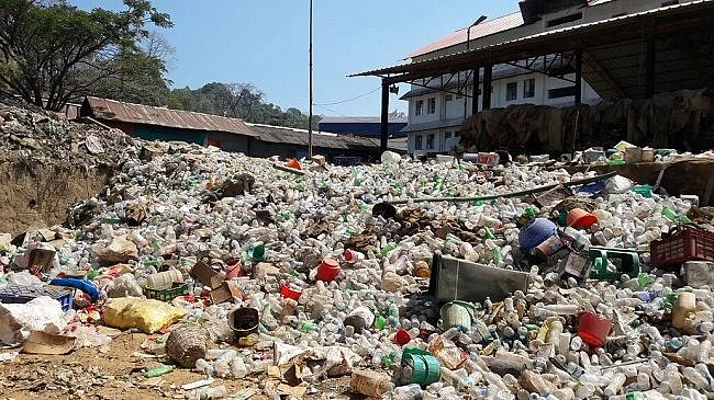 Plastic dump.
