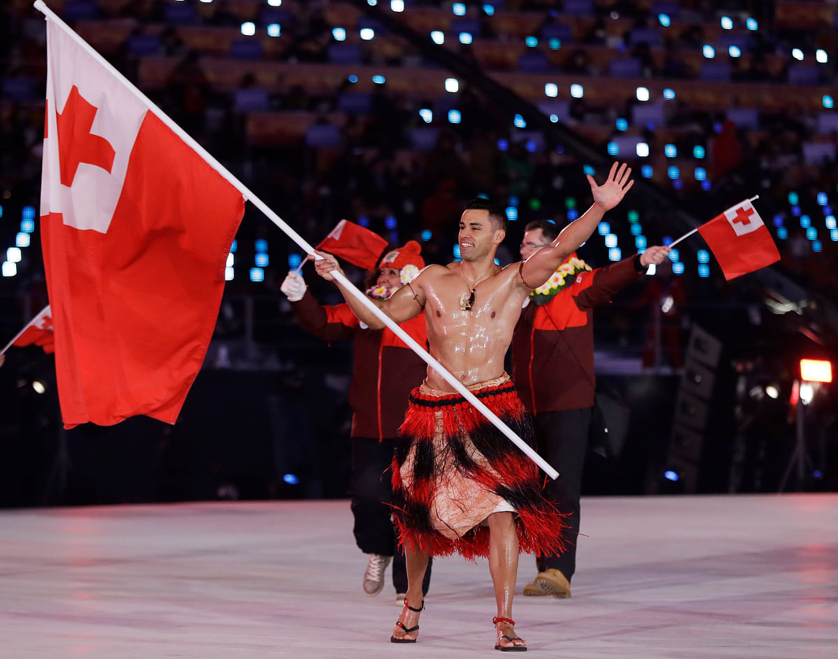 Taufatofua competed in taekwondo at Rio Olympics, and is back competing in cross-country skiing at the Winter Games.