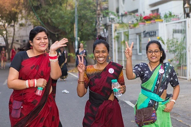 Here’s Why Over a 100 Saree-Clad Women in Bengaluru Ran a Marathon