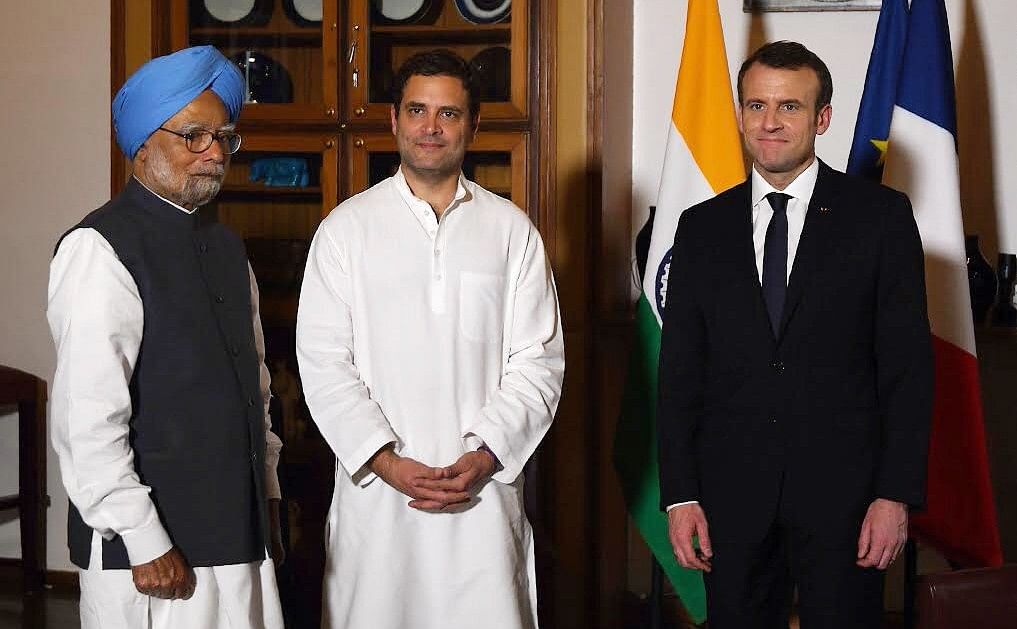 PM Modi broke protocol once again to personally receive French President Macron at the airport.