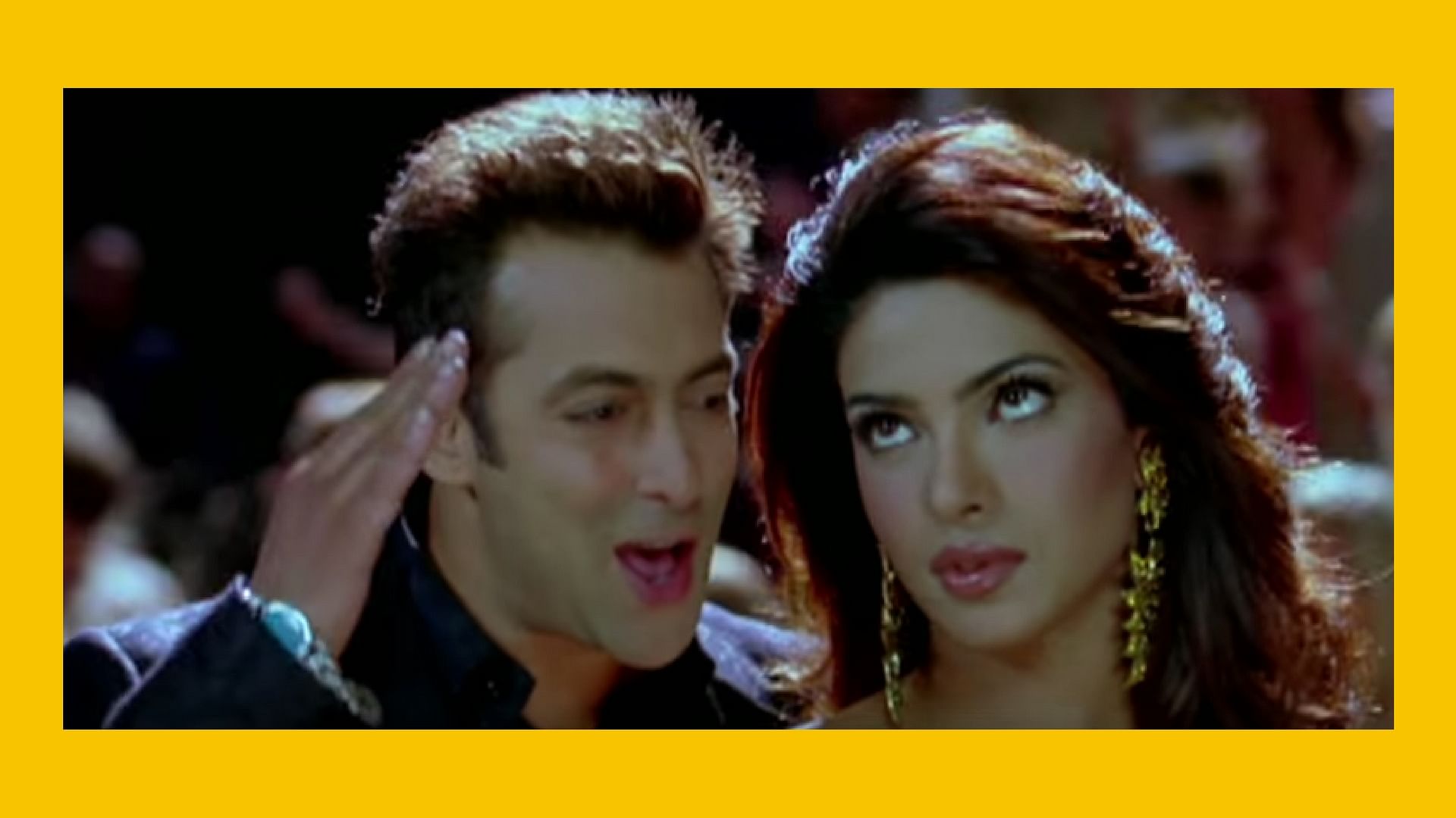 Priyanka Chopra and Salman Khan in still from <i>Salaam-E-Ishq</i>.&nbsp;