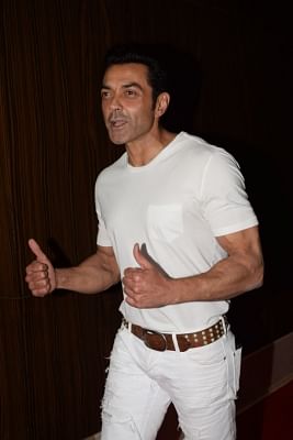 Mumbai: Actor Bobby Deol at the wrap up party of film "Genius" in Mumbai on March 7, 2018. (Photo: IANS)