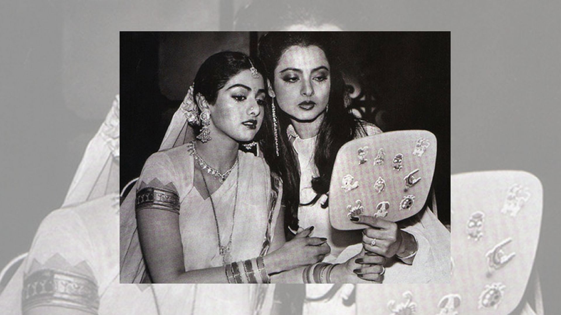 Sridevi with Rekha.