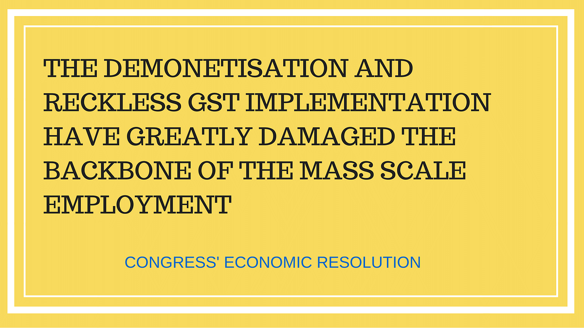 The Congress claimed that the BJP’s most “colossal failure” had been its “mismanagement of the economy”.