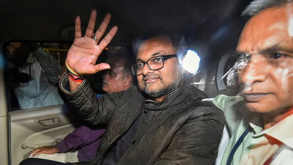 Karti Chidambaram at Patiala House Court Complex on 1 March 2018.