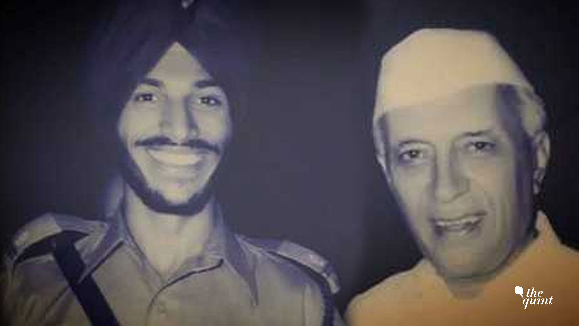 Milkha Singh with India’s then Prime Minister Jawaharlal Nehru.