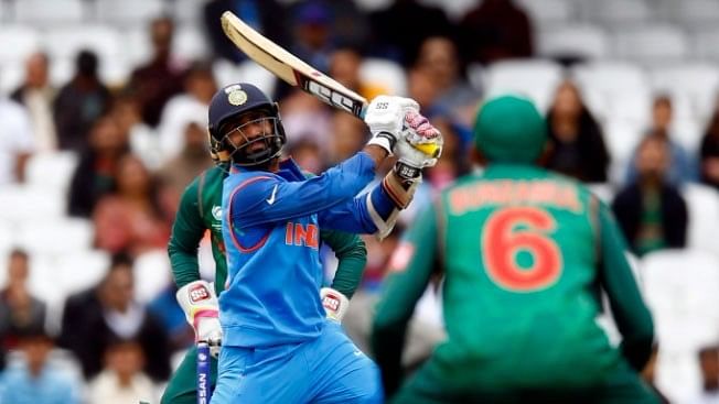Dinesh Karthik hit of a memorable last-ball six against Bangladesh, leading to India’s victory in the Nidahas Trophy T20 Tri-series final in Colombo.&nbsp;