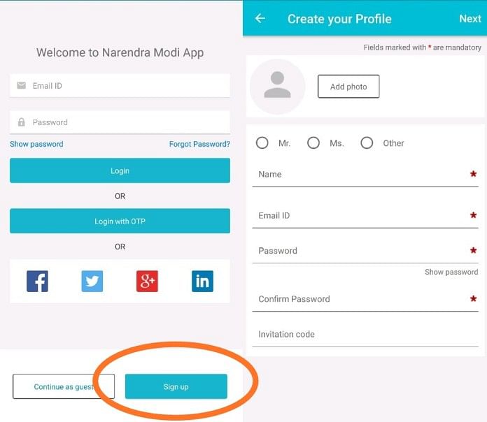 Is NaMo App Sending User’s Data to a Third Party Site? Apparently