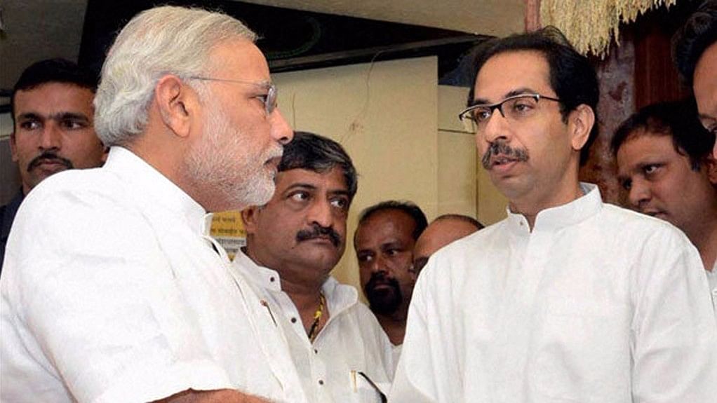 File image of PM Narendra Modi and Shiv Sena chief Uddhav Thackeray.