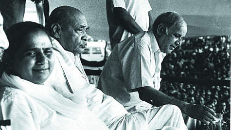 Kanshi Ram (far right) with former prime minister PV Narsimharao and Mayawati.