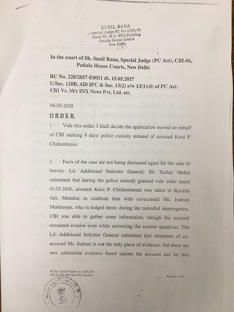 The CBI asked  for further custody of Karti Chidambaram. Here’s what happened at the special court on Tuesday.