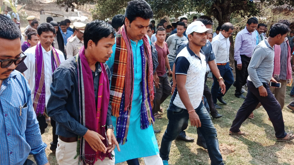 Tripura Chief Minister Biplab Deb visited the sub-division of Gandacharra in the Northern Tripura district of Dhalai.&nbsp;