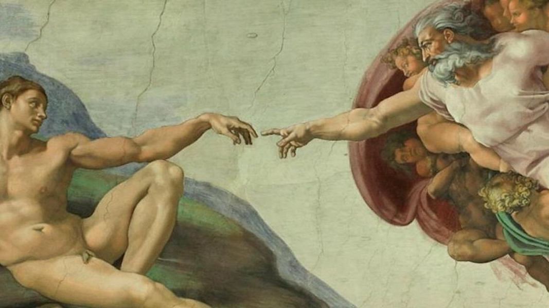 ‘The Creation of Adam’ by Michelangelo.&nbsp;