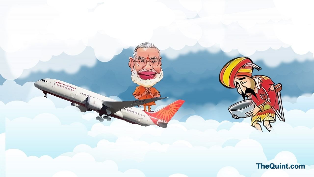 A cartoon depicting PM Narendra Modi and the dismal state of affairs of Air India.&nbsp;