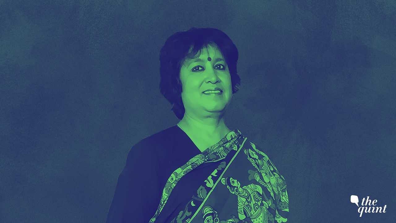 Bangladeshi author Taslima Nasrin, who has been living in exile since 1994.