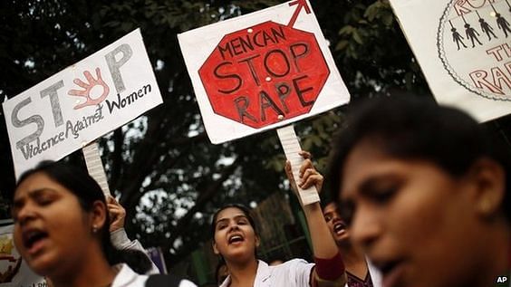 A still from an anti-rape protest. Image used for representational purpose.&nbsp;